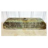 ANTIQUE JOHN DEERE TRACTOR RADIATOR HEAD, 26"L