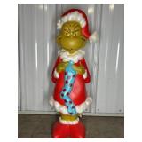 GRINCH CHRISTMAS BLOW MOLD, 24" T, W/ LIGHT