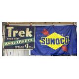 TREK ANTI-FREEZE CANVAS BANNER, SUNOCO FLAG