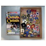 (3) OUTSIDE MAGAZINES AND NUMEROUS PATCHES