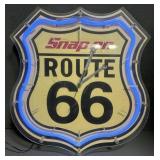 SNAP-ON ROUTE 66 NEON CLOCK SIGN
