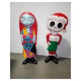 (2) SALLY AND JACK BLOWMOLD
