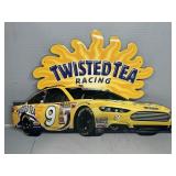 TWISTED TEA METAL NASCAR SIGN