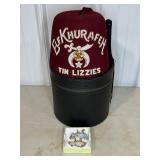 MASONIC SHRINERS ELF KHURAFEH HAT & PINS
