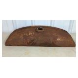 ANTIQUE CAST IRON WAUKASHA RADIATOR HEAD, 27"L