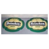 (2) PLASTIC HEINEKEN BEER SIGNS