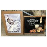 (2) FRAMED ADVERTISEMENT WALL HANGINGS