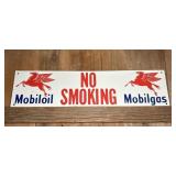 MOBILGAS "NO SMOKING" PEGASUS SIGN, 20"X5"
