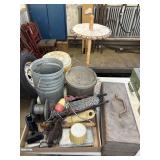 ASST. FISHING SUPPLIES, POLE, NETS, BOX