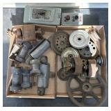 ASST. BELT WHEELS, ROLLERS, ELECTRIC CONTROL BOXES
