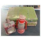 BERNZOMATIC CAMP STOVE, 2 VTG LANTERNS
