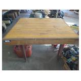BOWLING LANE TOP ROLLING TABLE, 50"X45"X38"