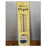 "HAVE A PEPSI" ADVERTISING THERMOMETER, 27"T