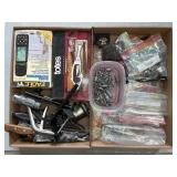 FISHING EQUIPMENT, HUNTING KNIVES, GPS, REEL