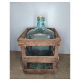 "SUN-RAY WATER / ELLENVILLE NY" CARBOY & CRATE