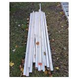 (12) PCS 2" PVC PIPING, (1) PC. 1 1/4"