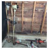 (2) STIHL GAS TRIMMERS, (2) HEDGE TRIMMERS