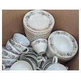 REGENCY ROSE CHINA DINNER SET