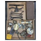 ANTIQUE AUTO PARTS & PIECES, FORD WRENCHES, BOX