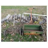 ROTARY PUSH MOWER, PUSH SEEDER