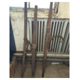 (3) ANTIQUE LOG TONGS