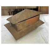 BRASS ROOF VENT PIECE, 14"X7"X8"