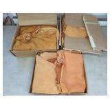 GROUP OF LEATHER SKIN, UNUSED