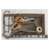 BOW SAWS, LEVEL, SQUARES, SCRAPERS, CARPENTRY TOOL
