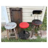 (3) SHOP STOOLS, MECHANIC