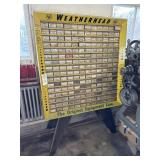 WEATHERHEAD STORE DISPLAY PARTS CABINET