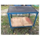 METAL ROLLING CART, 32"X23"X29"