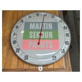 MARTIN SENOUR PAINTS ADVERTISING THERMOMETER, 12"