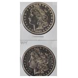 (2) MORGAN SILVER DOLLARS