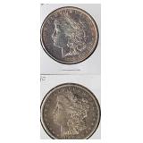 (2) MORGAN SILVER DOLLARS
