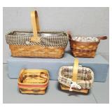 LONGABERGER BASKETS (4)