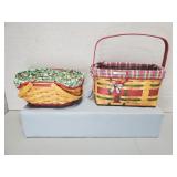 (2) LONGABEGER HOLIDAY BASKETS