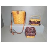 (3) LONGABERGER BASKETS