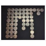 (50) JFK HALF DOLLARS, DATE RANGE 1971-78