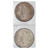 (2) MORGAN SILVER DOLLARS