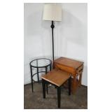 SMALL FURNITURE AND LAMP