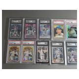 (10) NEW YORK YANKEES GRADED SPORTS CARDS