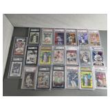 (20) MIXED MLB GRADED SPORTS CARDS