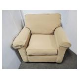 BASSETT TAN UPHOLSTERED CHAIR