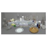 MEDICAL BOTTLES, DECANTERS, CANDLE HOLDERS