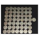 (50) JFK HALF DOLLARS : 1971 - 1997