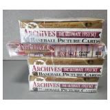 (4) BOXES OF MLB "ARCHIVES" PICTURE CARDS