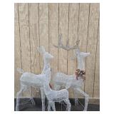 (3) WIRED FRAME LIGHTED REINDEER
