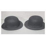 (2) BOWLER / DERBY  HATS