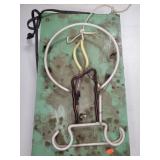 NEON ON HEAVY METAL BASE