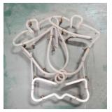 NEON ON HEAVY METAL FRAME